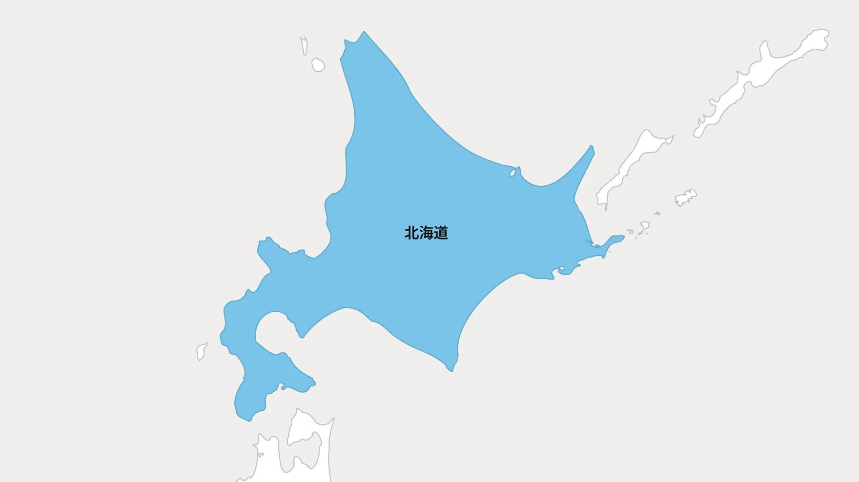 図：供給エリア 離島を除く北海道の全地域