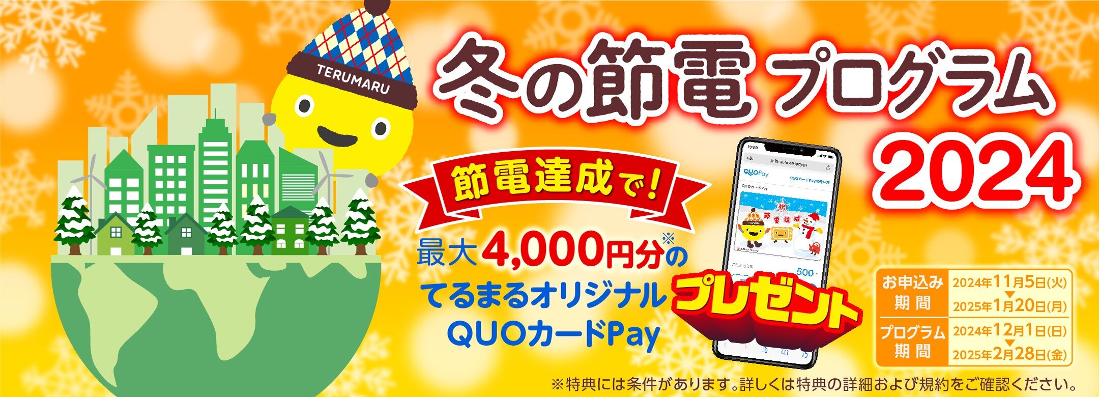 冬の節電プログラム2024
